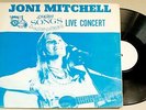 Joni Mitchell Spring Songs live Concert LP-2 Record Set White Label-1980s-KRFX