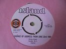 Blind Faith - Change Of Address.. 1969 UK 45 ISLAND PROMO ONLY ERIC CLAPTON