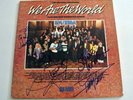 WE ARE THE WORLD SIGNED x 6 * Stevie Wonder Quincy Jones LP Vinyl Lionel Richie