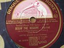 78 RPM ARTIE SHAW - Begin' the beguine / Deep purple - GRAMOPHONE 8343