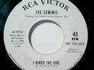 rare soul Geminis - I Hired The Girl - Cant Let You Go  *NM*  1966 RCA promo 45