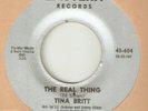 TINA BRITT The Real Thing Teardrops Fell  EASTERN  NORTHERN SOUL USA 45