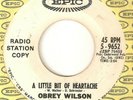 OBREY WILSON A Little Bit Of Heartache Dont Jump EPIC PROMO NORTHERN SOUL USA 45