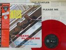 BEATLES PLEASE PLEASE ME EMI/ODEON EAS-70130 Japan OBI MONO CLEAR RED LP