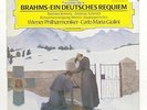 GIULINI, BONNEY, SCHMIDT - BRAHMS ein deutsches requiem DGG digital LP NM