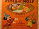 CRANIUM'S Walt Disney PETER AND THE WOLF/THE SORCERER'S APPRENTICE book & Lp NM