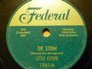 LITTLE ESTHER blues 78 THE STORM b/w SUMMERTIME on VG+ Federal TB2235