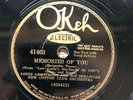 RARE 78, Louis Armstrong Okeh 41463 Memories of You, VG+