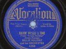 BILLIE HOLIDAY Havin' Myself A Time / Says My Heart Vocalion Jazz 78 rpm V 1938