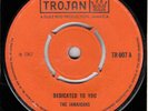60s 70s Skinhead Reggae THE JAMAICANS dedicated to you 1967 UK 7