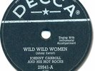 Rare JOHNNY CARROLL Rock'n Roll 78 RPM Record. Wild Wild Women/Corrine, Corrina
