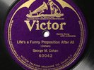 George M. Cohan VICTOR 60042 E+ PRE WAR PERSONALITY 78