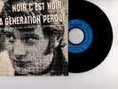 45t EP johnny hallyday noir c'est noir 437260 label bleu clair SACEM