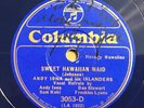 78 rpm Andy Iona SIGNED Sweet Hawaiian Maid Columbia Blue 3053-D Steel Guitar