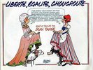 BOF LIBERTE, EGALITE, CHOUCROUTE JEAN YANNE FRENCH 45 SINGLE OST