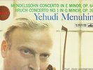 ASD 334 W/G ED1 UK - MENUHIN - MENDELSSOHN / BRUCH - VIOLIN CONCERTOS - EX+/NM