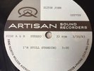 ELTON JOHN 12” ACETATE I’M STILL STANDING ARTISAN 1983 RARE