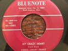 Nervous Norvus Song Poem 45 JIMMY DRAKE My Crazy Heart BLUENOTE HEAR