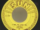 Jack Earls Sun 240 Rockabilly 45 RPM Slow Down / A Fool For Loving You