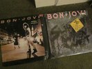 Bon Jovi 2LP lot/self-titled,Slippery When Wet/both OPs,hype sticker 