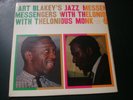 ART BLAKEY BLAKEY'S JAZZ MESSENGERS WITH THELONIOUS MONK LP RECORD BLACK LABEL