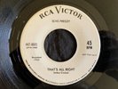 Elvis Presley, RCA 447-0601, That's All Right & Blue Moon Of Kentucky, Promo
