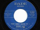 Northern Soul 45 MONA LISA They Don't Know Know Dade HEAR