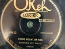 Okeh 45423 Roanoak Jug Band STONE MOUNTAIN RAG   78 rpm E- Country