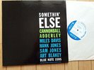 CANNONBALL ADDERLEY : Somethin'Else LP BLUE NOTE RVG 1595 mono 47 w 63rd
