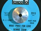 NORTHERN SOUL 45 - BENNIE SHAW - WHAT PRICE FOR LOVE /NEED LOVE Promo VG++ HEAR