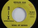 Funk Mod Jazz 45 SONS OF MOSES Deviled Eggs BIX INTERNATIONAL HEAR