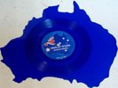 MEN AT WORK Down Under / Crazy BLUE VINYL AUSTRALIA SHAPED SINGLE