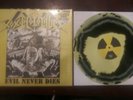 Toxic Holocaust Evil Never Dies LP Yellow Black Swirl Wax Sodom Municipal Waste
