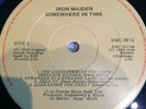 IRON MAIDEN, SOMEWHERE IN TIME, IRISH PRESS VINYL LP,  RECORD, LIMITED