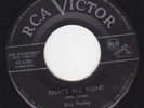 Elvis Presley. That's All Right/Blue Moon of Kentucky. RCA 6380. Canadian 1955