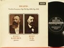 SXL 6321 WBG Brahms 3 violin sonatas, Josef Suk, Julius Katchen
