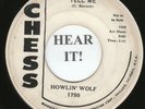 Howlin' Wolf BLUES 45 (Chess 1750 PROMO) Tell Me / Who's Been Talking?