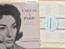 SAX 2503 Maria Callas / Georges Pretre - Callas A Paris UK B/S ED1 LP, Ex/VG+