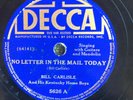 Decca 5626 Bill Carlisle Kentucky Home Boys NO LETTER IN MAIL TO DAY 78 pm E