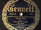 HEAR  KING OLIVER 'S CREOLE JAZZ BAND GENNETT Snake Rag NICE COPY