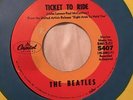 Beatles Target 45 Hybrid Label Capitol 5407 Ticket To Ride Dome & Round C Logo