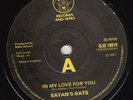 SATAN'S RATS In My Love For You RARE UK powerpop 7