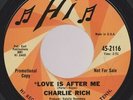 60s MEMPHIS NORTHERN SOUL CHARLIE RICH LOVE IS AFTER ME + PASS BY HI DJ ORIG