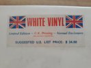 Beatles White Album(white vinyl) limited edition U.K. Pressing UN-OPENED