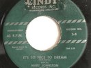 RARE Doo Wop 45 Mary Johnson & The Four Jacks Cindy Lbl. Wilmington De. MINT
