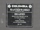 180g4.  Toscha Seidel & Arthur Loesser - Sonata in G (Brahms) - Col. 155 (4 rec)