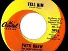 Patti Drew  Tell him / turn away from me  Northern soul Popcorn MINT-