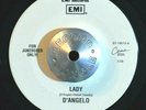 HIP HOP R&B 45 - D'ANGELO - LADY /Just Tha Beat Mix AZ EMI Jukebox VG++ HEAR