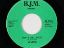 Northern Soul 45 - Velons - That's All Right - B.J.M. - VG++ mp3
