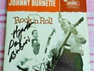 JOHNNY BURNETTE & ROCK N ROLL TRIO DANISH OFFICIAL G/F Sleeve Mint Vinyl SIGNED